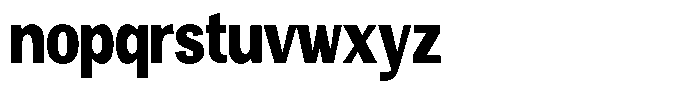 Degora Heavy Condensed Font LOWERCASE