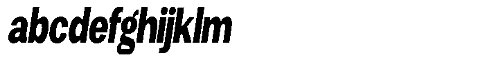 Degora Heavy Extra Condensed Slant FONT