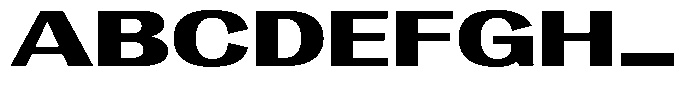 Degora Heavy Extra Expanded Font UPPERCASE