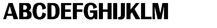Degora Heavy Semi Condensed Font UPPERCASE