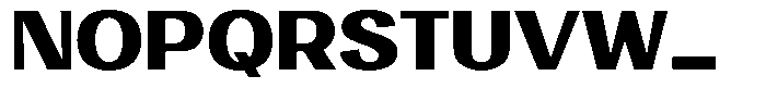 Degora Heavy Semi Expanded Font UPPERCASE