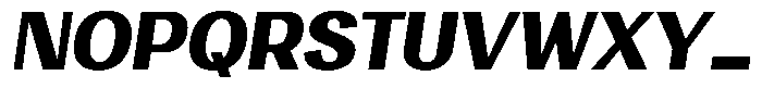 Degora Heavy Slant Font UPPERCASE
