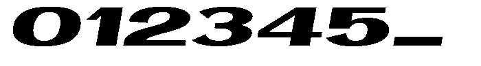 Degora Heavy Ultra Expanded Slant Font OTHER CHARS
