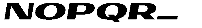 Degora Heavy Ultra Expanded Slant Font UPPERCASE