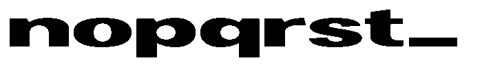 Degora Heavy Ultra Expanded Font LOWERCASE