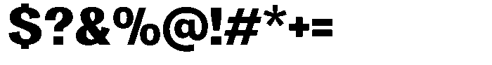 Degora Heavy Font OTHER CHARS