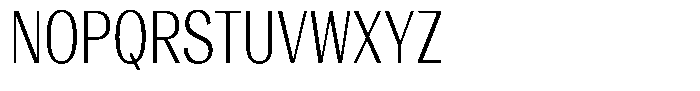 Degora Light Condensed Font UPPERCASE