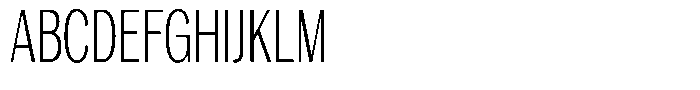 Degora Light Extra Condensed Font UPPERCASE