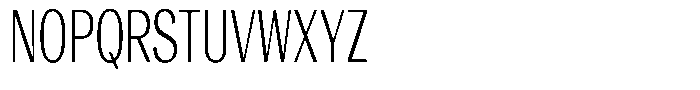 Degora Light Extra Condensed Font UPPERCASE