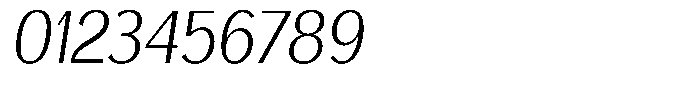 Degora Light Semi Condensed Slant Font OTHER CHARS