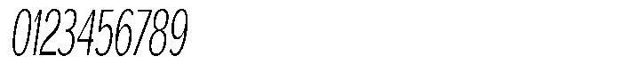 Degora Light Ultra Condensed Slant Font OTHER CHARS