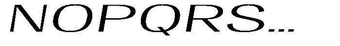Degora Light Ultra Expanded Slant Font UPPERCASE