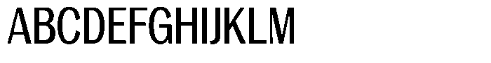 Degora Medium Condensed Font UPPERCASE