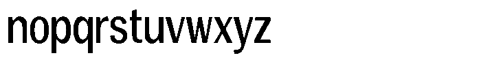 Degora Medium Condensed Font LOWERCASE