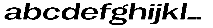 Degora Medium Extra Expanded Slant FONT