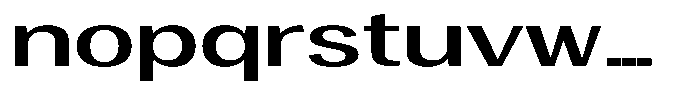 Degora Medium Extra Expanded Font LOWERCASE