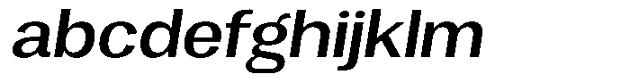 Degora Medium Semi Expanded Slant FONT