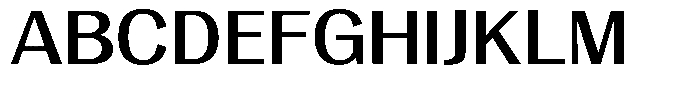 Degora Medium Semi Expanded Font UPPERCASE