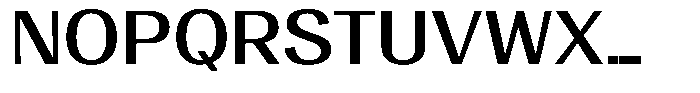 Degora Medium Semi Expanded Font UPPERCASE