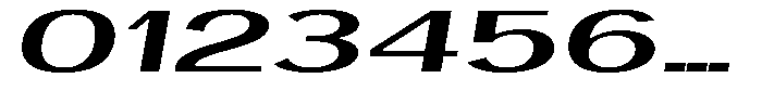 Degora Medium Ultra Expanded Slant Font OTHER CHARS