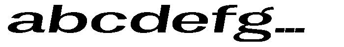 Degora Medium Ultra Expanded Slant FONT