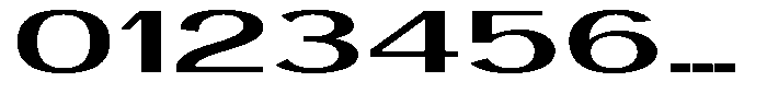 Degora Medium Ultra Expanded Font OTHER CHARS