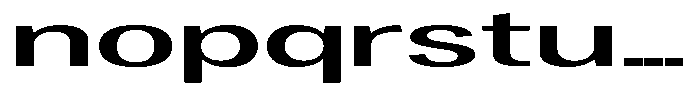 Degora Medium Ultra Expanded Font LOWERCASE