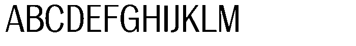 Degora Semi Condensed Font UPPERCASE