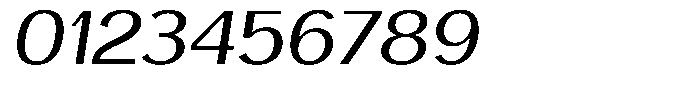 Degora Semi Expanded Slant Font OTHER CHARS