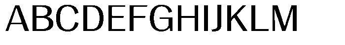 Degora Semi Expanded Font UPPERCASE