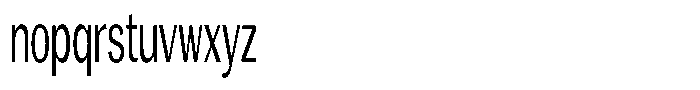 Degora Ultra Condensed Font LOWERCASE
