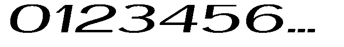 Degora Ultra Expanded Slant Font OTHER CHARS