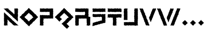 Degunfa Distort Font UPPERCASE