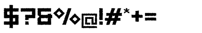 Degunfa Future Distort Font OTHER CHARS