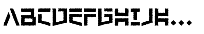 Degunfa Future Distort Font UPPERCASE