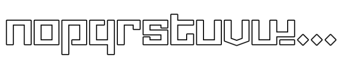 Degunfa Future Outline Font LOWERCASE