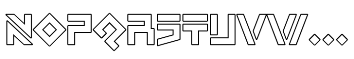 Degunfa Outline Font UPPERCASE