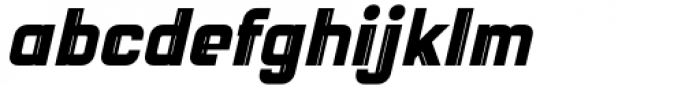 Deicho Extra Bold Slanted Font LOWERCASE