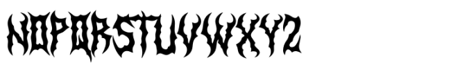 Deicide Remain Regular Font LOWERCASE