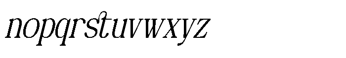 Deiloya Italic Font LOWERCASE