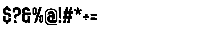 Deitaro Cut Regular Font OTHER CHARS