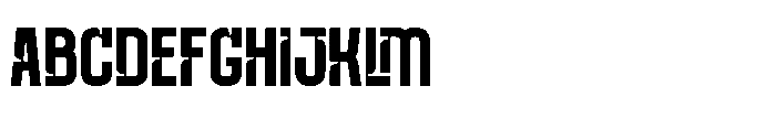 Deitaro Cut Regular Font UPPERCASE