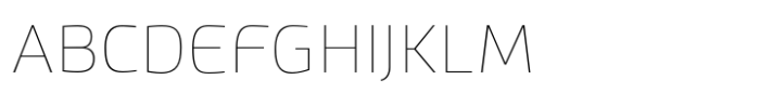 Deka Thin Font UPPERCASE