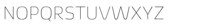 Deka Thin Font UPPERCASE