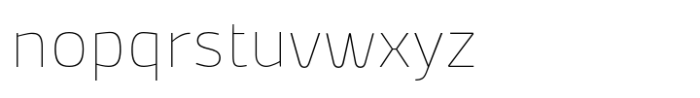 Deka Thin Font LOWERCASE