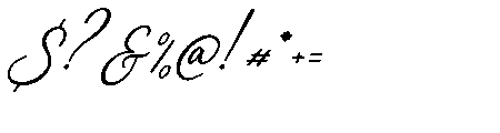 Dekalea Italic Font OTHER CHARS