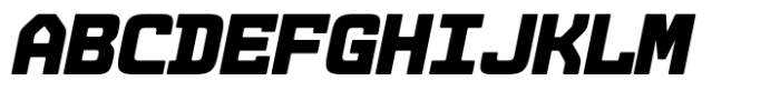 Dekatron Extra Bold Italic Font UPPERCASE