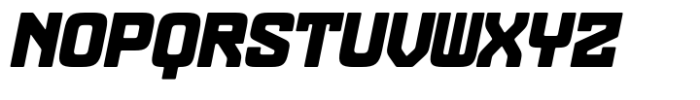 Dekatron Extra Bold Italic Font UPPERCASE