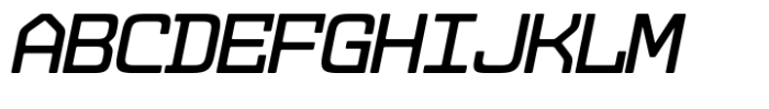 Dekatron Italic Font UPPERCASE