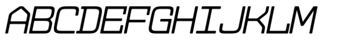 Dekatron Light Italic Font UPPERCASE